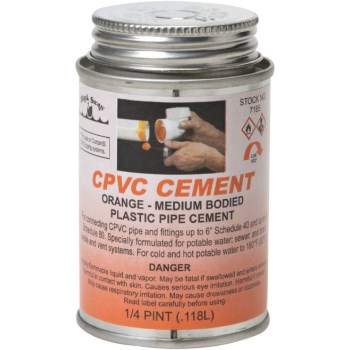 Orange Cpvc Cement ~ 4 Oz