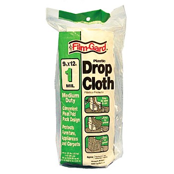 PolyAmerica  DCHK-1 Drop Cloth - 9 x 12 ~ 1 Mil 