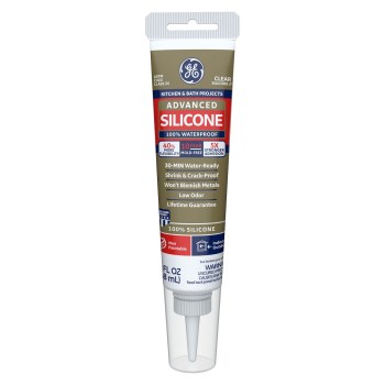 Silicone II Kitchen & Bath Sealant, Clear - 2.8 oz