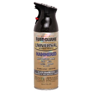 Rust-Oleum 245217 Universal Spray Paint, Hammered Black~12oz 