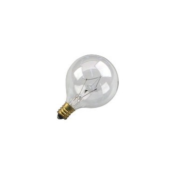 Feit Elec. BP60G161/2 Light Bulb, Globe Clear 120 Volt 60 Watt 