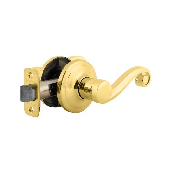 Lido Design Passage Lever, Polished Brass