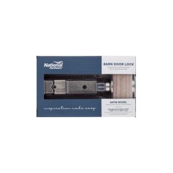 Barn Door Lock, Satin Nickel