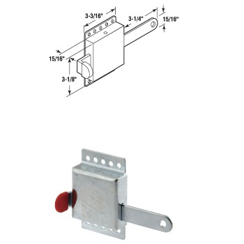 PrimeLine/SlideCo GD52118 Inside Deadlock for Garage Doors ~ Galvanized