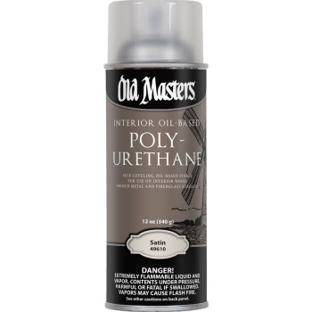 Polyurethane,  Aerosol Spray Clear Satin ~ 12.8 oz