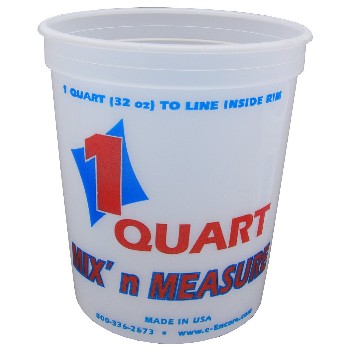 Encore Plastics 300343 Mix N Measure Container, Plastic ~ Quart