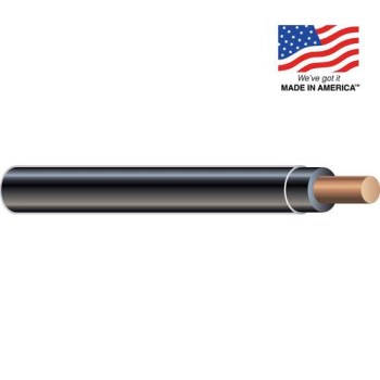 THHN Solid Wire, Black - 14 AWG x 500 Ft