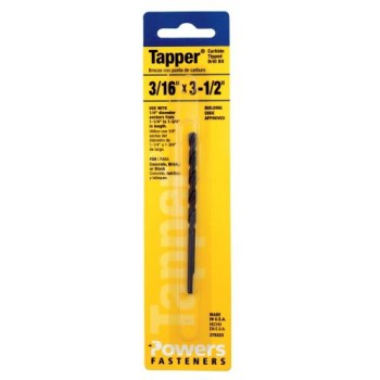 Drill Bit, Carbide Tipped ~ 3/16" x 3.5"