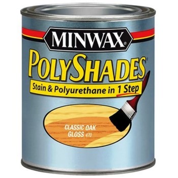 Minwax 21470 Polyshade Stain & Polyurethane, Classic Oak ~ 1/2 Pint