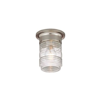 Hardware House  544700 Outdoor Ceiling Light Fixture, Jelly Jar 