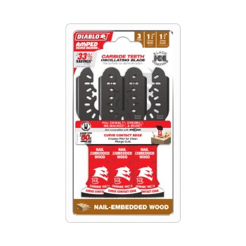 Diablo Demo Demon Amped Carbide Blade - 1-1/4", 3pk