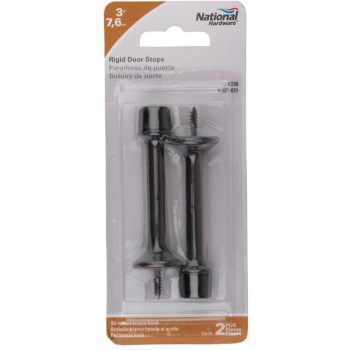 Heavy-Duty Rigid Door Stop, Oil Rubbed Bronze ~ 3"