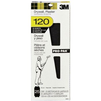 3M 051144994304 Drywall Sanding Sheets - 120 grit