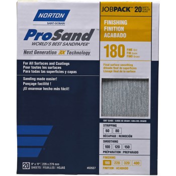 Sanding Sheets, High Endurance ~ 180 grit