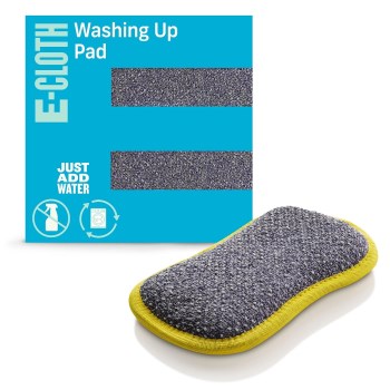 E Cloth Washing Up Pad   Yellow