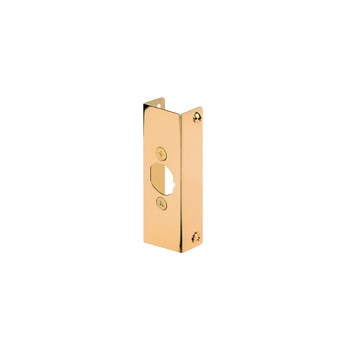 PrimeLine/SlideCo U9566 Brass Door Reinforcer, 1-3/8"