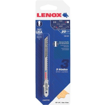 Lenox (Stanley Black &amp; Decker) 1991401 3pk 20t Jig Blade