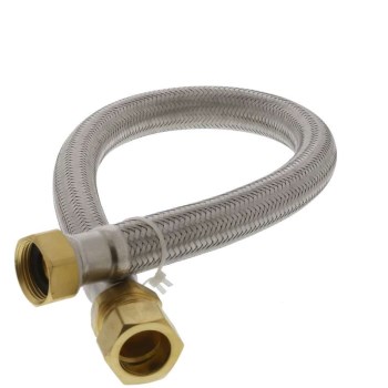 Stainless Steel Water Heater Connector ~ 24"