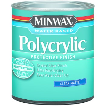 Polycrylic Finish, Clear Matte ~ Qt