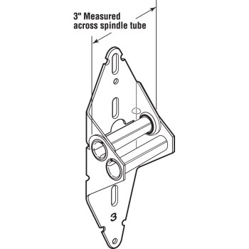Garage Door Hinge, Galvanized Steel - #3