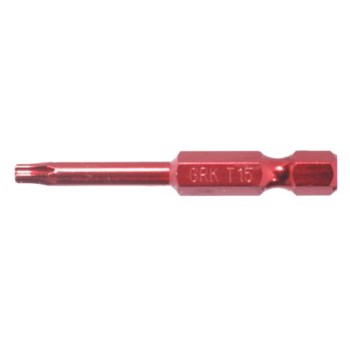 Star Drive Bit, T15 Red - 2", 2pk