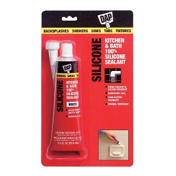 Silicone, Bath White, 2.8 ounce 