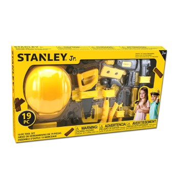 Stanley Jr 19-Piece Kids Plastic Tool Set