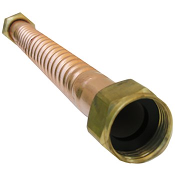 Corrugated Copper Water Heater Connector - 24"