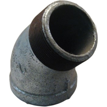Anvil Galvanized Malleable Iron 45-Degree Street Elbow - 1"