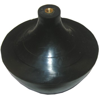 Rubber Cone Style Tank Ball, Black ~ 2 1/2"