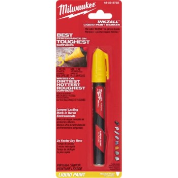Milwaukee INKZALL Liquid Paint Marker, Yellow