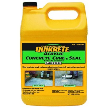 Quikrete   873002 Acrylic Concrete Cure & Seal, Satin ~ 1 gallon