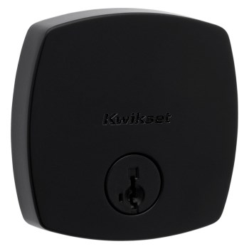 Kwikset Midtown Low Profile Deadbolt, Matte Black