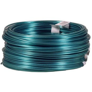 Plastic Coated Wire, Green ~ #19 x 50 Ft Roll