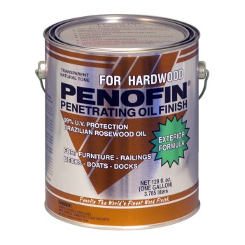 Penetrating Oil Exterior, For Exotic Hardwood - Natural, 1 Gal