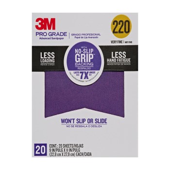 3M 051141342806 Sandpaper, Pro Grade ~ 220 Grit