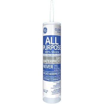 All Purpose Silicone Sealant, Clear ~ 10.1 oz Tubes