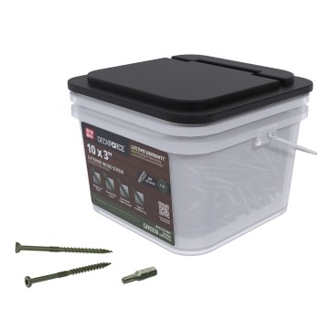 Grip-Rite DeckForce #10 x 3" Exterior Deck Screw - Green, 1 lb