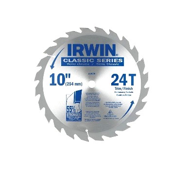 Irwin 15070 Circular Saw Blade,  24t ~ 10"