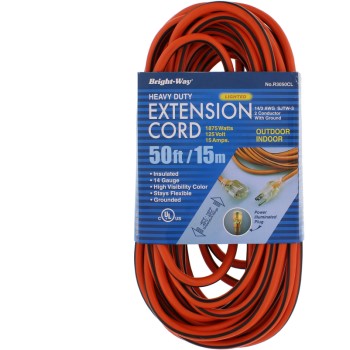  Lighted End Cord , 14/3   50ft.