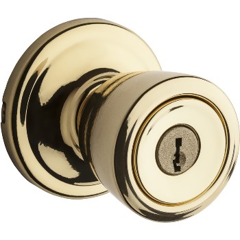 Abbey Entry Lockset with SmartKey - Polished Brass