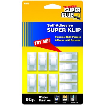 Super Klip, White - 10-pack