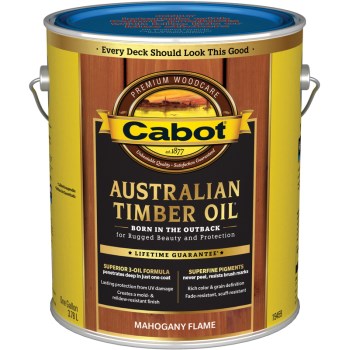 Low VOC Australian Timber Oil, Mahogany Flame ~ Gal