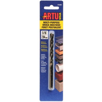 Artuusa 01040 Drill Bit, Multi-purpose ~ 5/16" X 4 - 1/2"