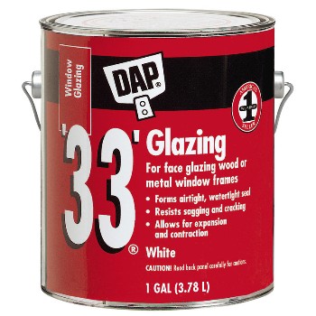 White 33 Window Glazing ~ 1 Gallon