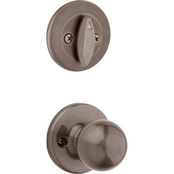 Kwikset Polo 687 Handleset Interior Pack, Antique Nickel