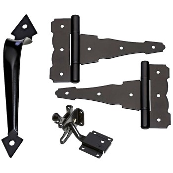 National N343-467 Decorative Gate Kit, Black Finish 