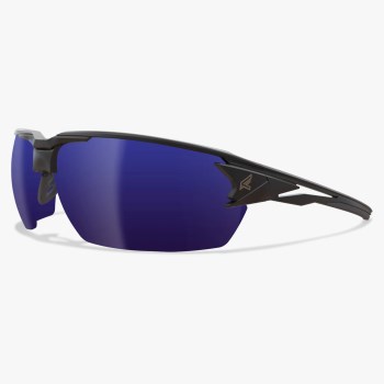 Edge Pumori Safety Glasses, Aqua Precision Blue Mirror