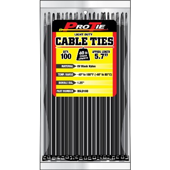 Kdar B5ld100 Cable Ties ~ 5.7in. 100pk