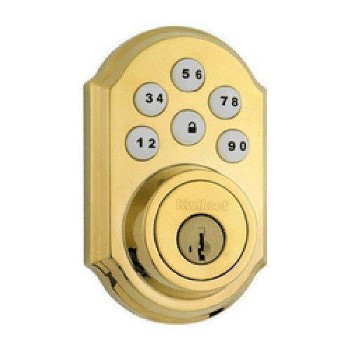 Kwikset 99090-017 Smartcode Deadbolt ~ Brass Finish